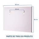 Ver imagem 5 de Armário para Banheiro com Espelho com Puxador Metal - Branco com Espelho À Esquerda