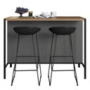 Ver imagem 6 de Mesa Bancada Gourmet Ilha Industrial Glenda Mel/grafite Z54 - Mpozenato