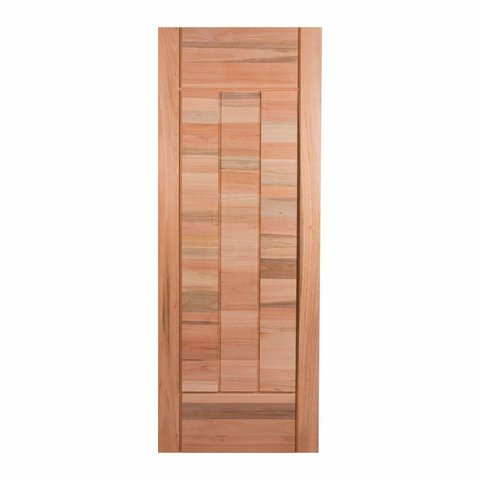 Folha de Porta Maciça em Eucalipto Acabamento Natural 210x70cm PM97 Cruzeiro Portas