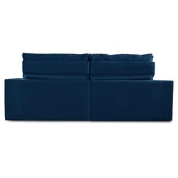 Sofá Retrátil e Reclinável 2 Lugares 1,70m com Molas Giovana Suede Azul Madelina Decor - 8