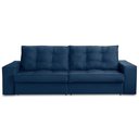 Ver imagem 5 de Sofá Retrátil e Reclinável 2 Lugares 1,70m com Molas Giovana Suede Azul Madelina Decor