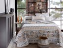 Ver imagem 1 de Colcha Patchwork - Solteiro - Dupla Face - com Porta Travesseiro - Piccadilly 3 - Rozac