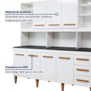 Ver imagem 3 de Kit de Cozinha Atenas 7 Portas 3 Gavetas - Kaiki Móveis Branco