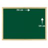 Lousa Quadro Escolar Verde 150x120 cm Moldura Madeira - Souza - 1