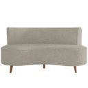 Ver imagem 3 de Sofá Chaise Living 2 Lugares 135cm para Sala Istambul K01 Bouclê Bege - Lyam Decor