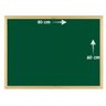 Lousa Quadro Escolar Verde 80x60 Cm Moldura Madeira - Souza - 1