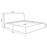 Cama com Cabeceira Pagani Queen Base no Chão Bouclê Bege G92 - Gran Belo - 4