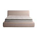 Ver imagem 7 de Cama com Cabeceira Pagani Queen Base no Chão Bouclê Bege G92 - Gran Belo