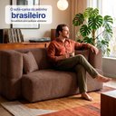 Ver imagem 7 de Sofá Cama Nômade 1,88m Xpand Tech Tecido Velourê Marrom Cama Inbox
