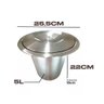 Lixeira Embutir Pia Cozinha Cesto 5 L Inox 304 Não Enferruja - 5