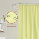 Ver imagem 3 de 1 Cortina Box Banheiro PVC Grossa Antimofo Ilhós Am 140x200