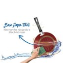 Ver imagem 5 de Frigideira Francesa Antiaderente 24 Cm Vermelho Limpa Fácil Rochedo R2i1a6c11