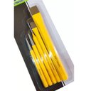 Ver imagem 3 de KIT TALHADEIRA PUNCAO PONTEIRO SACA PINO DE PRECISAO JOGO COMPLETO 5 PEÇAS REFORÇADO