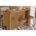 Ver imagem 1 de Bancada Ilha Cozinha Imperatriz C/ 1 Porta e 4 Gavetas 120cm Freijo/off White - Nesher