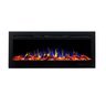 Lareira Elétrica Parede de Embutir Aquecedor Preta 50 Polegadas 110w Chaleur Brasil - 1