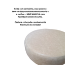 Ver imagem 4 de Assento Estofado P/ Cadeira Banqueta Corissimo Resistente Tecido Premium Maderevest Marfim