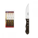 Ver imagem 1 de Conjunto de Facas para Churrasco Jumbo Tramontina em Aço Inox com Cabo Castanho Polywood 4 Peças 211
