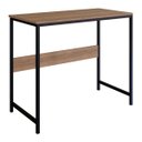 Ver imagem 1 de Escrivaninha Mesa Estilo Industrial Om001 Mel Preto Pp Milani Store