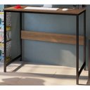 Ver imagem 2 de Escrivaninha Mesa Estilo Industrial Om001 Mel Preto Pp Milani Store