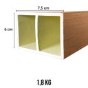 Ver imagem 2 de Brise WPC Interno Cor: Freijó 2,90m x 7,5cm x 5,0cm