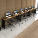 Ver imagem 1 de Mesas de Escritório Plataforma 6 Lugares Modelo Side To Side - 5,40 X 0,45 com Caixa Tomada - Málaga