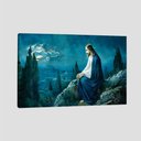 Ver imagem 1 de Quadro Cristo Na Montanha Tela No Chassi 45X30Cm
