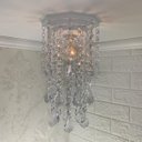 Ver imagem 2 de Lustre Cristal Acrílico Lustre Decorar Corredor Quarto Banheiro Design Moderno 17x32cm