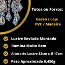 Ver imagem 4 de Lustre Cristal Acrílico Lustre Decorar Corredor Quarto Banheiro Design Moderno 17x32cm