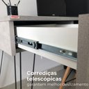 Ver imagem 5 de Escrivaninha Artany Fusion Concreto/preto 6277