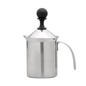Espumador Manual De Leite Em Aço Inox 400Ml Prateado - Oxford