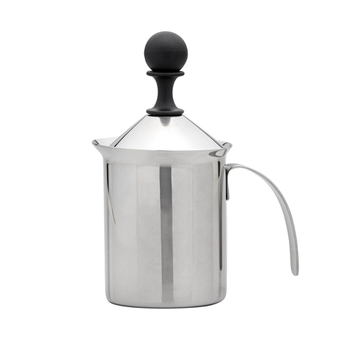 Espumador Manual De Leite Em Aço Inox 400Ml Prateado - Oxford