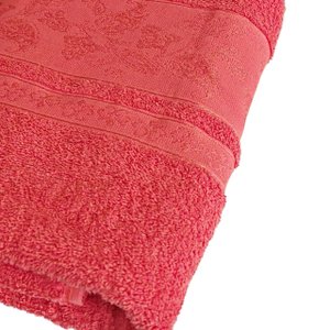 Toalha de Banho Gigante Banhão Algodão Várias Cores - Vermelho