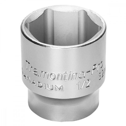 Soquete Sextavado em Aço 10 Mm Encaixe 1/2" Tramontina Pro