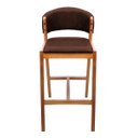 Ver imagem 6 de Kit 02 Banquetas Alta com Encosto Madeira Charmy Courissimo:Courissimo/Whisky