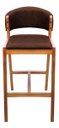 Ver imagem 6 de Kit 02 Banquetas Alta com Encosto Madeira Charmy Courissimo:Courissimo/Whisky