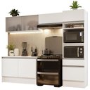Ver imagem 3 de Armário de Cozinha Completa 260cm Branco Topazio Madesa 01