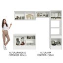 Ver imagem 7 de Armário de Cozinha Completa 260cm Branco Topazio Madesa 01