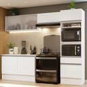 Ver imagem 1 de Armário de Cozinha Completa 260cm Branco Topazio Madesa 01