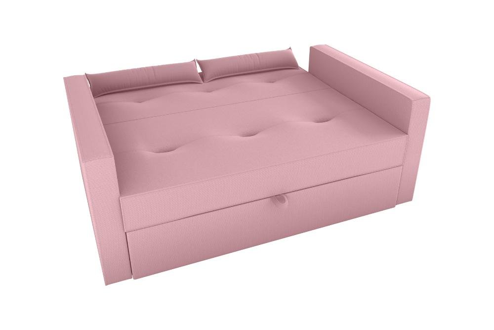 Sofá Cama 2 Lugares 140cm Anne Veludo Turkey Rosa Matrix - 7