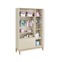 Ver imagem 3 de Quarto de Bebê Guarda Roupa Classic + Cômoda 6 Gavetas Madeira Natural Areia Fosco