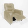 Poltrona Do Papai Reclinável Madri Courino Bege - 1