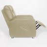 Poltrona Do Papai Reclinável Madri Courino Bege - 4