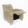 Poltrona Do Papai Reclinável Madri Courino Bege - 3