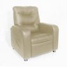 Poltrona Do Papai Reclinável Madri Courino Bege - 6