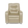 Poltrona Do Papai Reclinável Madri Courino Bege - 7