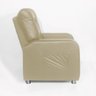 Poltrona Do Papai Reclinável Madri Courino Bege - 8