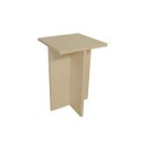 Ver imagem 1 de Banco Tampo Quadrado 45 cm Natural Em Mdf