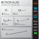 Ver imagem 2 de Kit Acessórios Para Banheiros 5 Peças Inox - Kromus Kitrd5