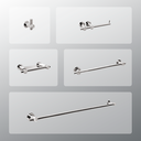 Ver imagem 1 de Kit Acessórios Para Banheiros 5 Peças Inox - Kromus Kitrd5