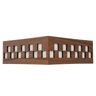 Luminária Decorativa Madeira Plafon Enseada Quad 40cm:Pau Ferro - 8